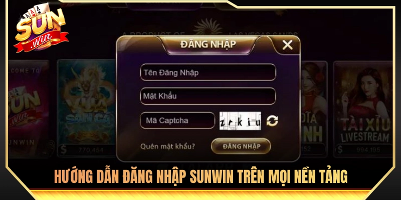 Đăng Nhập Sunwin - Hướng Dẫn Vào Tài Khoản An Toàn Bảo Mật 2 Quy trình đăng nhập Sunwin tiện lợi trên app và web